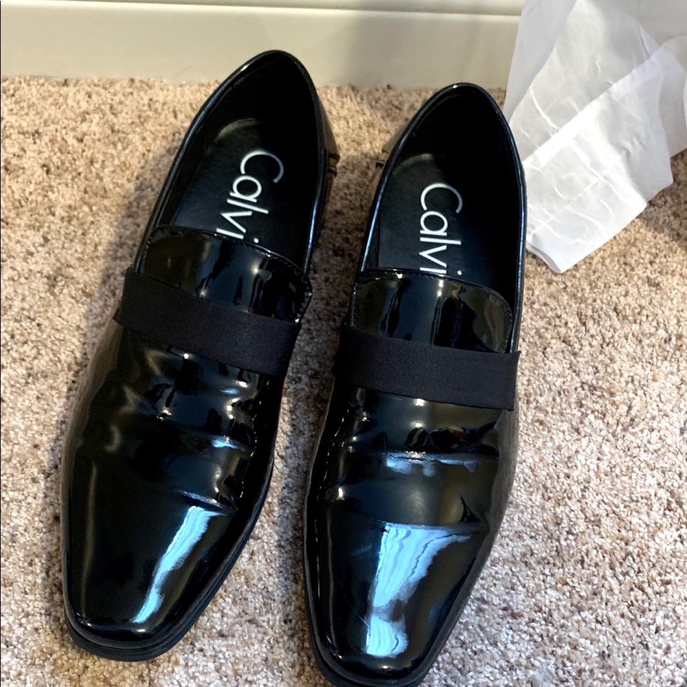 Men’s Size 13 Black Calvin Klein Dress Shoes